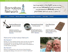Tablet Screenshot of barnabasnetwork.com